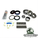 kompletter Überholsatz inkl. Lager, Simmerringe, Dichtungen, Nadeln und Schaltführung für NP242 Verteilergetriebe. Jeep Cherokee XJ / Grand Cherokee ZJ / ZG (1987-1993), vollständiger Lieferumfang abgebildet.