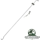 Motorhaubenstützstange Edelstahl Jeep CJ 72-86