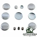Enginetech Motor Motorblock Froststopfen Set Jeep Wrangler YJ TJ / Cherokee XJ / Grand Cherokee ZJ ZG WJ WG 4,0L 6 Zyl. Motor (1987-2006)