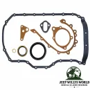 Crown Motordichtsatz unten Jeep Wrangler YJ TJ / Cherokee XJ / Comanche MJ 2,5L Motor (1992-2002) Direkt passendes Ersatzteil in Originalqualität.