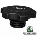 Crown Motor Öleinfülldeckel mit Schraubgewinde Jeep Wrangler YJ TJ / Cherokee XJ / Grand Cherokee ZJ ZG WJ WG mit 2,4L + 4,0L + 5,2L + 5,9 L Motor (1995-2006)