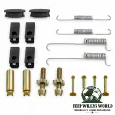 Handbremsbeläge Federn & Kleinteile Set hinten. Jeep Grand Cherokee ZJ ZG (1994-1998) voller Lieferumfang