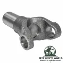 Kardanflansch Dana 30 Vorderachse, 44 Hinterachse, 300 Verteilergetriebe Jeep CJ Wrangler Cherokee Commanche 66-93, Flansch verschraubung auf Montagepunkten liegend, ganzer Artikel zu sehen.