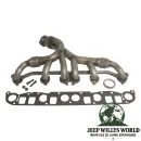 Abgaskrümmer und Dichtungen inkl. Flammring für 4,0L Motor. Jeep Cherokee XJ / Wrangler YJ / TJ / Grand Cherokee ZJ / ZG (1991-1999).