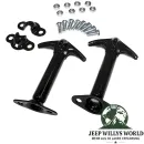 Motorhaubenverschluss Haken Paar Schwarz CJ + Wrangler YJ 46-95