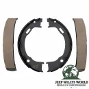 Bremsscheibe Paar Vorderachse Jeep CJ YJ XJ MJ 82-89, 4 Stück, Übersichtsbild auf Belagseite.