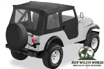 Supertop Verdeck incl. teilbare Türen Black Crush Jeep CJ5 76-83