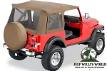 Supertop Softtop Bestop Spice Denim Jeep CJ7 Wrangler YJ 80-95