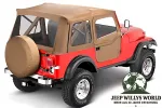 Supertop Softtop incl. Doors Bestop Spice Denim Jeep CJ7 Wrangler YJ 80-95