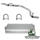 Endschalldämpfer und Endrohrbogen Kit (aluminisiert) inkl. Schellen. 2,25
