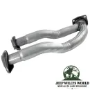 Y-Flammrohr, Doppel-Hosenrohr für 4,0L 6. Zylinder Benzinmotor. Jeep Cherokee XJ (2000).
