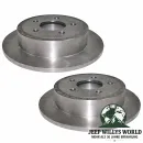 Bremsscheibe Paar Vorderachse Jeep CJ YJ XJ MJ 82-89, 4 Stück, Übersichtsbild auf Belagseite.