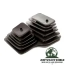 Doppel Schaltmanschette außen BA10/5 AX4 AX5 AX15 Schaltgetriebe Jeep Wrangler YJ (87-95), von vorne abgebildet.