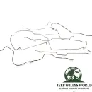 Brake Lines Set Stainless Steel 7-pcs. with Quadratrac Jeep CJ7 76-79