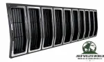 Frontgrill Kühlergrill Blende Schwarz / Silber Jeep Cherokee 84-87