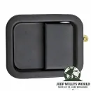 Türgriffmulde außen Stahltüre Schwarz Jeep CJ + Wrangler 81-06