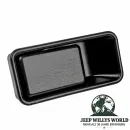 Türgriffmulde Türgriff Fahrerseite (links) außen, Halbstahltür, Schwarz. Jeep Wrangler YJ TJ (1987-2006)