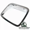 Scheinwerferrahmen Blende US Chrom Kunststoff, Fahrerseite (links). Jeep Wrangler YJ (1987-1995)