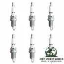 Zündkerzen Set 4,0 L Jeep Wrangler + Cherokee + Grand Cherokee 91-06