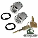 Schließzylinder Paar mit Schlüssel Jeep CJ + Wrangler + Cherokee 81-90