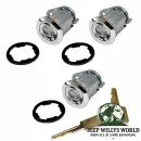Schließzylinder Set mit Schlüssel Jeep CJ + Wrangler + Cherokee 81-90