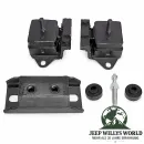 Crown Motorhalter Motorgummi + Getriebegummi Set Jeep CJ5 CJ7 CJ8 / Wagoneer SJ + J-Serie 4,2 L 6 Zyl. (1974-1990)