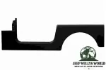 Stahl Karosserieseitenteil hinten links, schwarz grundiert. Jeep CJ7 / Wrangler YJ  (1976-1995)