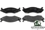 Raybestos Bremsbeläge, -Klötze Paar vorne. Jeep CJ5 CJ7 CJ8, Wrangler YJ, Cherokee XJ, Comanche MJ (1982-1989)