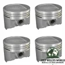 Kolben Set .030" Übermaß 2,5 L Jeep CJ + Wrangler + Cherokee 83-95