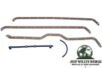 Oil Pan Gasket Set Jeep CJ + Wrangler + Cherokee 3,8 + 4,2 + 4,0 L 66-91