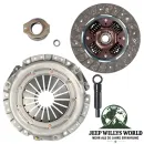 Clutch Master Kit for 2.5L AMC engine with T4, T5, T176 or T177 Transmission. Includes Pressure Plate, Clutch Disc, center pin, Throwout & Pilot Bearing. Jeep SJ J Serie / CJ5 CJ7 CJ8 / Cherokee XJ (1983-1986).