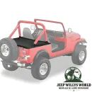 Duster Deck Cover Black Crush Bestop Jeep CJ7, Wrangler YJ (80-91)