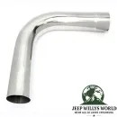 Auspuff Rohrbogen Universal Edelstahl 90° Ø 63mm / 2,5" Jeep