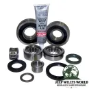 Lager & Simmerring Kit AX15 Schaltgetriebe Jeep Cherokee XJ / Wrangler YJ / TJ / Grand Cherokee ZJ (87-89), vollständiger Lieferumfang abgebildet.