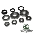 Lager & Simmerring Set BA10/5 Schaltgetriebe Jeep Cherokee XJ / Wrangler YJ (87-89), kompletter Lieferumfang abgebildet (Lager Zwischenzahnrad 5. Gang, Lager der Vorgelegewelle vorne und hinten, Lager Hauptwelle, Lager Eingangswelle vorne und hinten, Simm