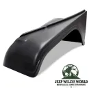 Kotflügel vorne links, schwarz grundiert, Montage an original Befestigungspunkten. Jeep CJ5 (1955-1968).