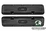 Ventildeckel Paar Aluminium mit Jeep Logo Jeep CJ 5,0 + 5,9 L 8 Zyl. 76-86