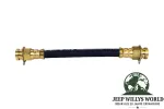 Bremsschlauch zum vorderen Achsschenkel rechts oder links Ford GPW, Jeep Willys MB, M38, M38A1, CJ2A, CJ3A, CJ5, CJ6 (41-66), Gewinde auf der rechten und linken Bildseite.