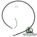 Raybestos Handbremsseil hinten rechts. Jeep CJ5 CJ7 CJ8 (1981-1986), vollständige Ansicht.