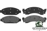 Bremsklötze vorne für beide Seiten, Rückseite und Frontseite abgebildet, Jeep CJ5 CJ7 77-78