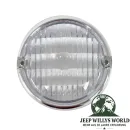 Blinkleuchten Glas weiß mit Rahmen Jeep CJ 72-86