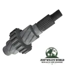 Ausgangswelle vorne Dana 300 Verteilergetriebe Jeep CJ 80-86, Nahaufnahme.