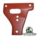 Stoßstangen Halteplatte vorne rechts oben Jeep CJ Willys MB Ford GPW 41-48