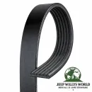 Keilrippenriemen Micro V-Belt ohne Servo 2,5 L + 4,2 L Jeep Wrangler 87-90