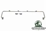 Lampenbügel am Scheibenrahmen Edelstahl Jeep CJ + Wrangler 76-95