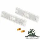 Blinkleuchte Seitenblinker Paar Weiß Jeep Wrangler 87-95