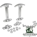 Motorhaubenverschluss Haken Paar Edelstahl CJ + Wrangler YJ 46-95