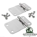 Heckklappenscharnier Paar Edelstahl Jeep CJ 76-86