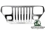 Kühlergrillblende Edelstahl Jeep Wrangler 87-95
