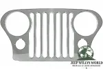 Kühlergrillblende Edelstahl Jeep CJ 72-86